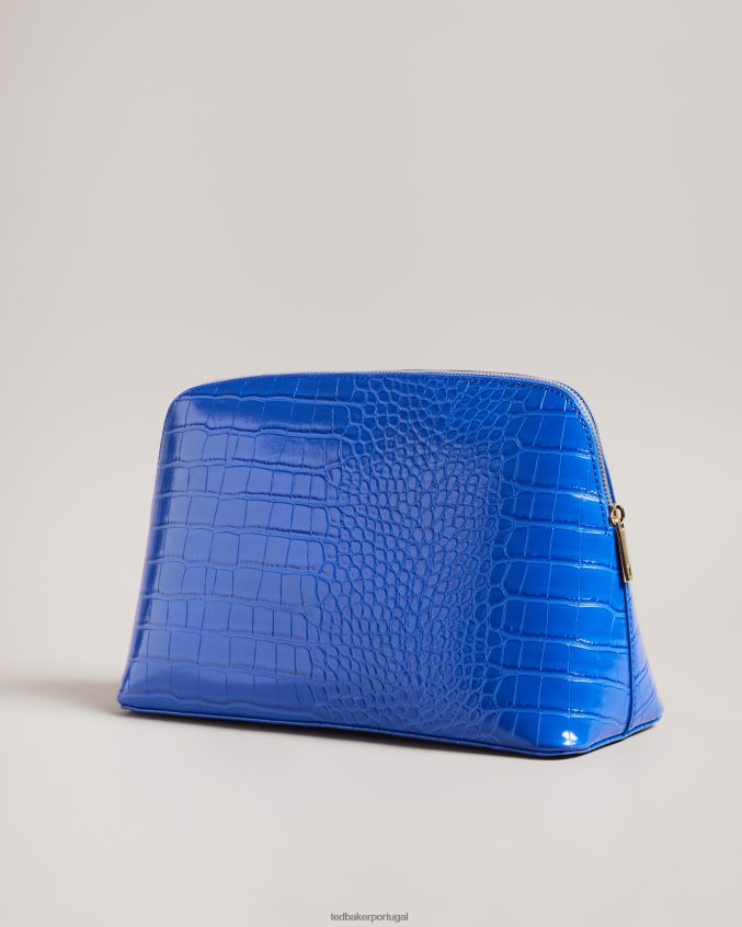 bolsas Ted Baker bolsa de banho crocana com detalhes em crocodilo azul claro mulheres 8X6HDF823