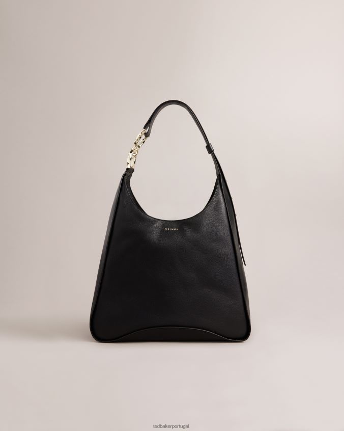 bolsas Ted Baker bolsa hobo com detalhe de corrente chelsia preto mulheres 8X6HDF668