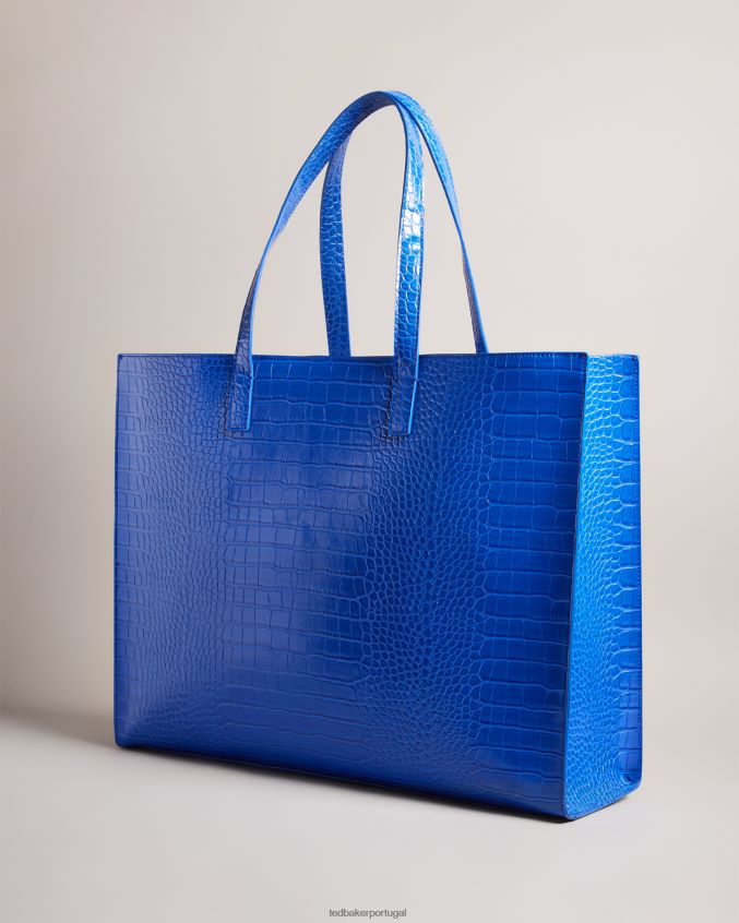 bolsas Ted Baker sacola com ícone de crocodilo simulado allicon azul claro mulheres 8X6HDF758