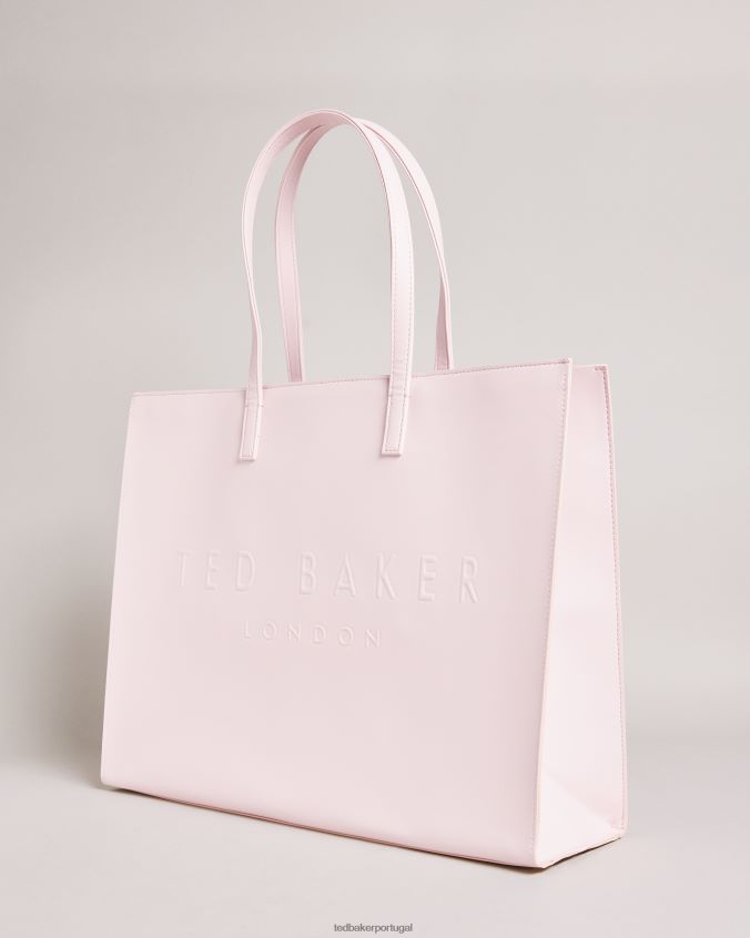 bolsas Ted Baker bolsa larga com ícones studcon coração cravejado Rosa pálido mulheres 8X6HDF691