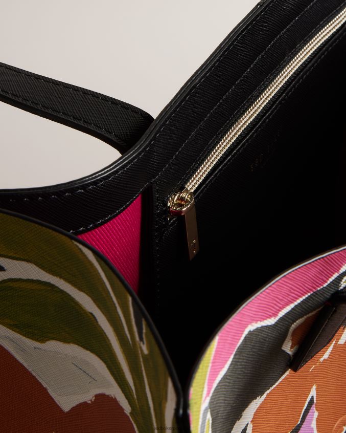 bolsas Ted Baker malicon magnolia print saco grande ícone rosa mulheres 8X6HDF772