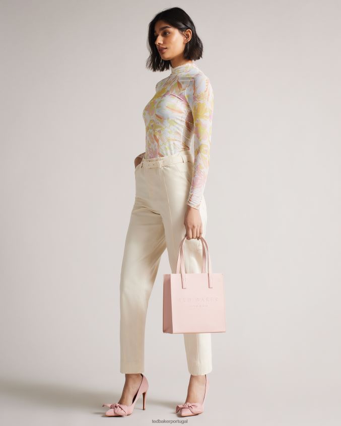 bolsas Ted Baker saco pequeno com ícone hachurado seacon rosa mulheres 8X6HDF773