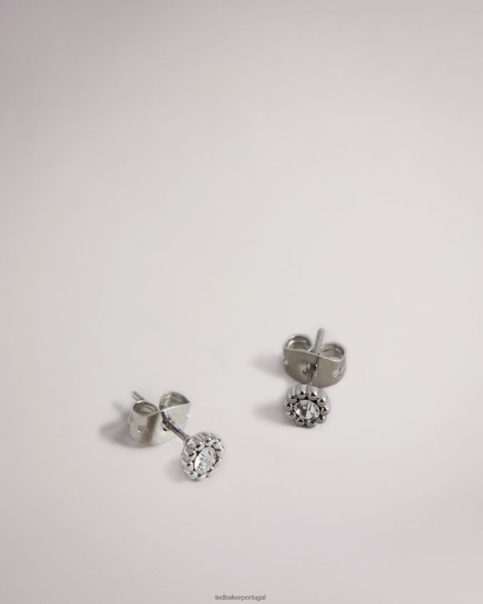 joia Ted Baker brinco nano de cristal perella cor prata mulheres 8X6HDF1115