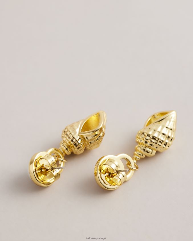 joia Ted Baker brincos de concha espiral solele cor de ouro mulheres 8X6HDF1126