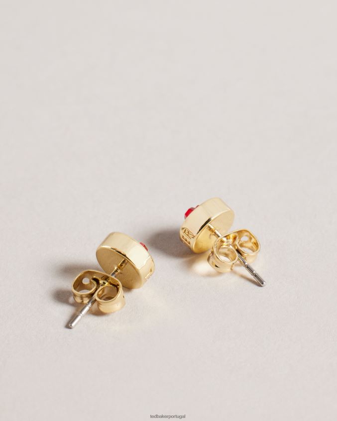 joia Ted Baker brincos de coração de vidro heartan vermelho mulheres 8X6HDF1084