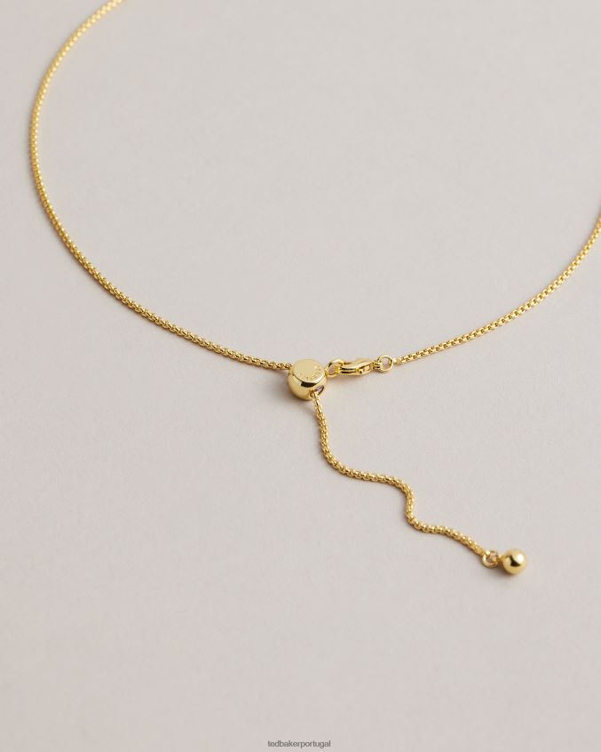 joia Ted Baker colar com pingente de argola de cristal cresar calypso multicolorido mulheres 8X6HDF1143