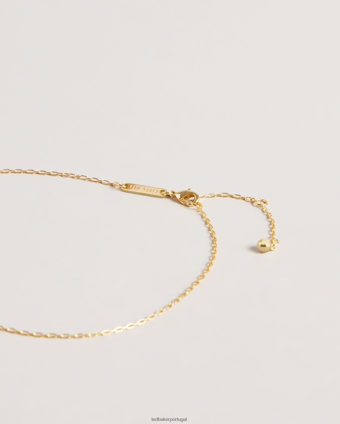 joia Ted Baker colar com pingente de carta de amor laressa vermelho mulheres 8X6HDF1062