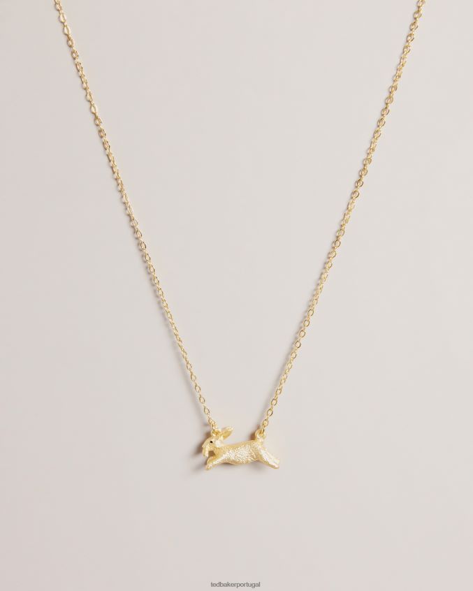 joia Ted Baker colar com pingente de coelho rabsa cor de ouro mulheres 8X6HDF1118