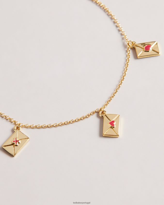 joia Ted Baker pulseira larsela carta de amor vermelho mulheres 8X6HDF1066