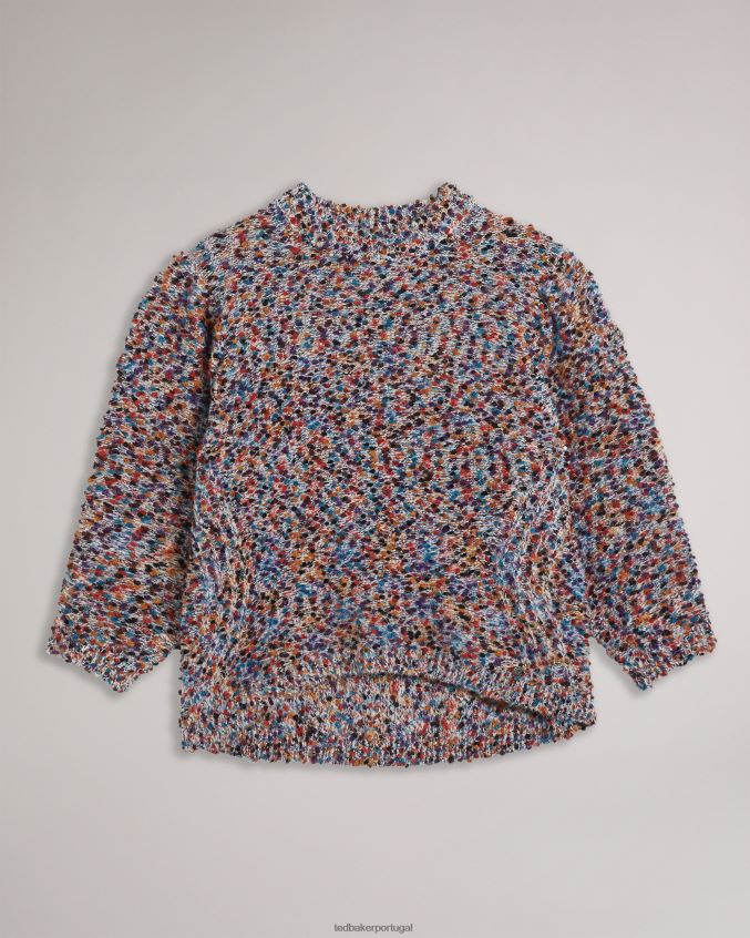 roupas Ted Baker suéter boucle de manga extrema ellinai preto mulheres 8X6HDF460