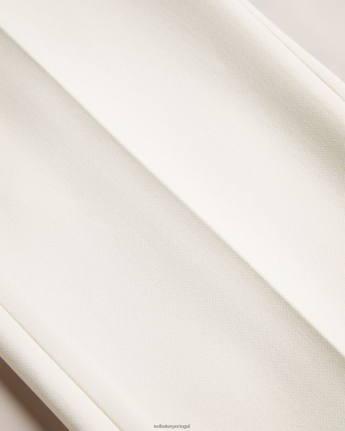 roupas Ted Baker calça amberot com perna reta e comprimento inundado natural mulheres 8X6HDF233