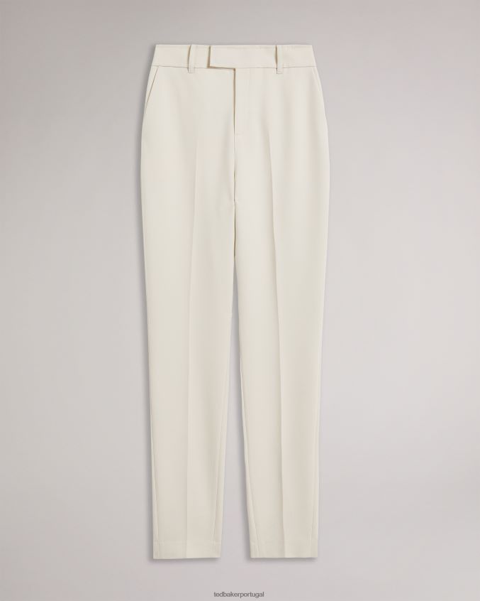 roupas Ted Baker calça amberot com perna reta e comprimento inundado natural mulheres 8X6HDF233