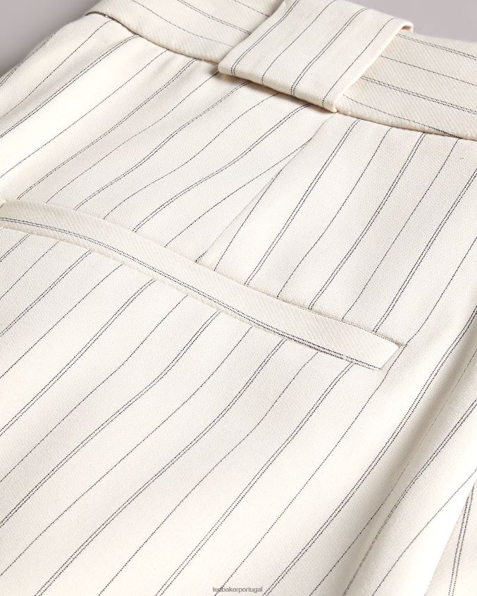 roupas Ted Baker calça cano sob medida kllarat creme mulheres 8X6HDF270