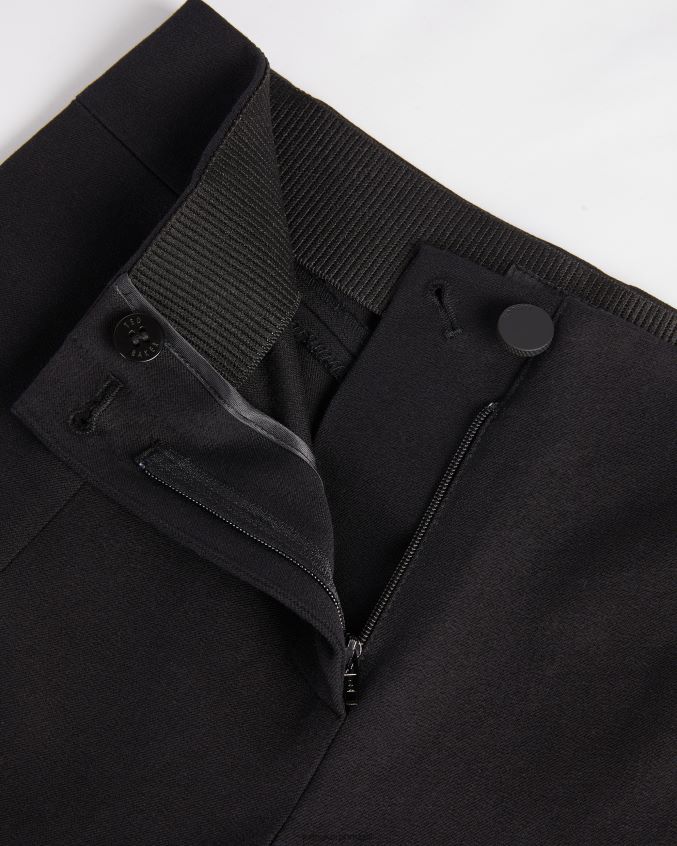 roupas Ted Baker calça ozete com detalhe de fenda preto mulheres 8X6HDF370