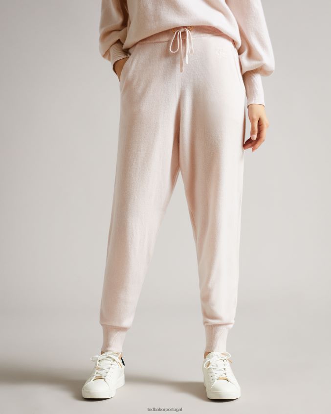 roupas Ted Baker jogger de caxemira orgânica leine lt-rosa mulheres 8X6HDF570