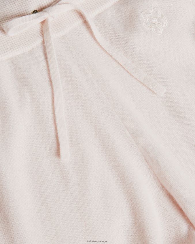 roupas Ted Baker jogger de caxemira orgânica leine lt-rosa mulheres 8X6HDF570