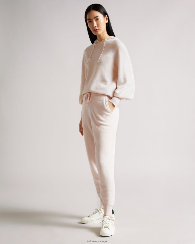 roupas Ted Baker jogger de caxemira orgânica leine lt-rosa mulheres 8X6HDF570