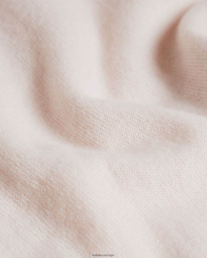 roupas Ted Baker jogger de caxemira orgânica leine lt-rosa mulheres 8X6HDF570