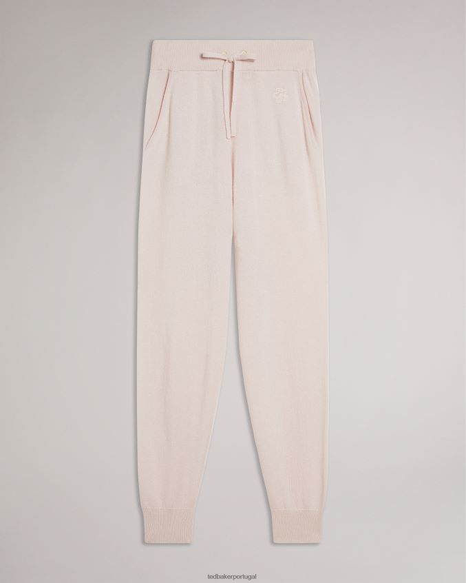 roupas Ted Baker jogger de caxemira orgânica leine lt-rosa mulheres 8X6HDF570