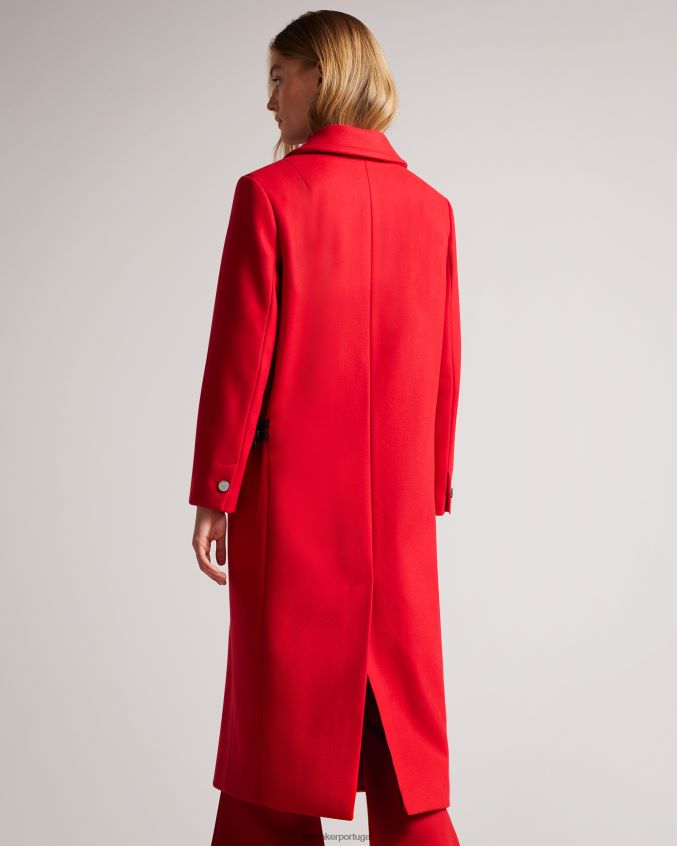 roupas Ted Baker casaco frejia city com detalhe de alça removível vermelho mulheres 8X6HDF452