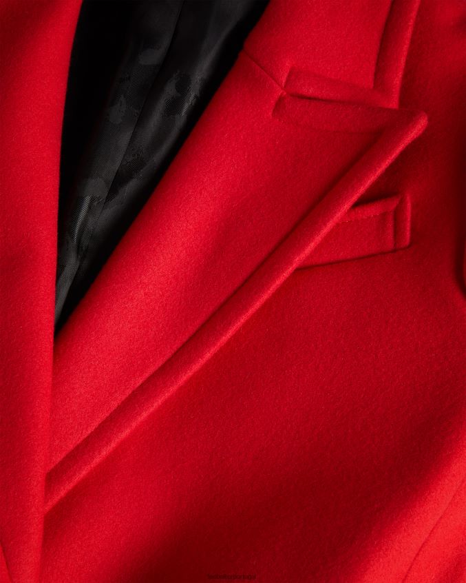 roupas Ted Baker casaco frejia city com detalhe de alça removível vermelho mulheres 8X6HDF452