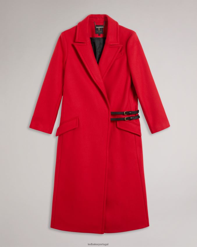 roupas Ted Baker casaco frejia city com detalhe de alça removível vermelho mulheres 8X6HDF452