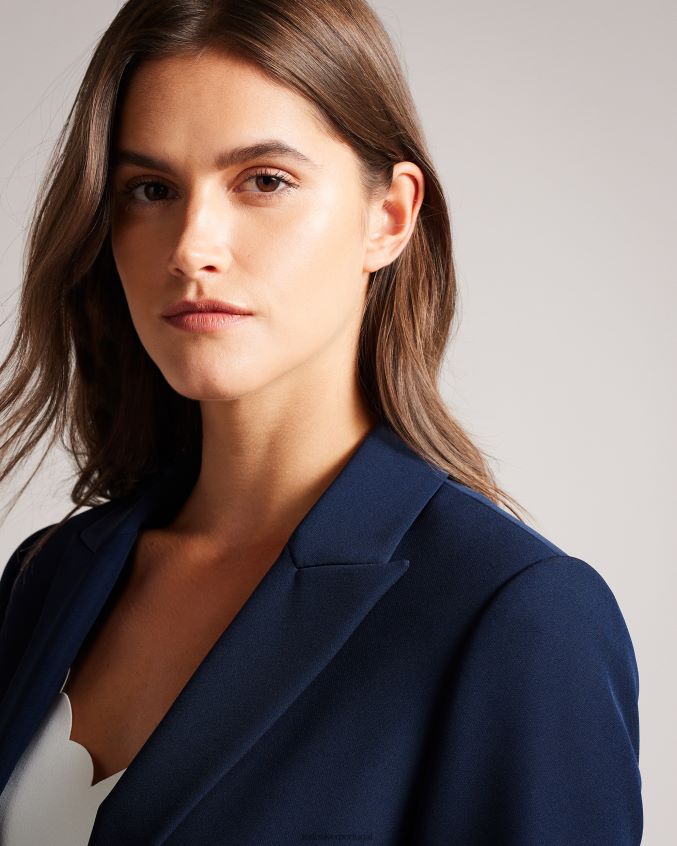 roupas Ted Baker jaqueta slim sob medida rrae marinha mulheres 8X6HDF271