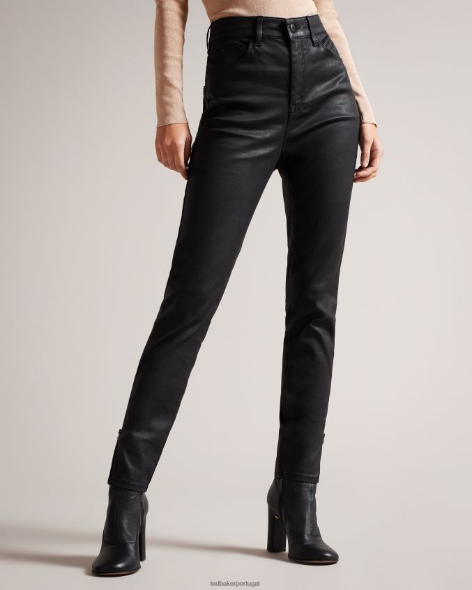 roupas Ted Baker calça jeans skinny stretch jazmynn preto mulheres 8X6HDF82