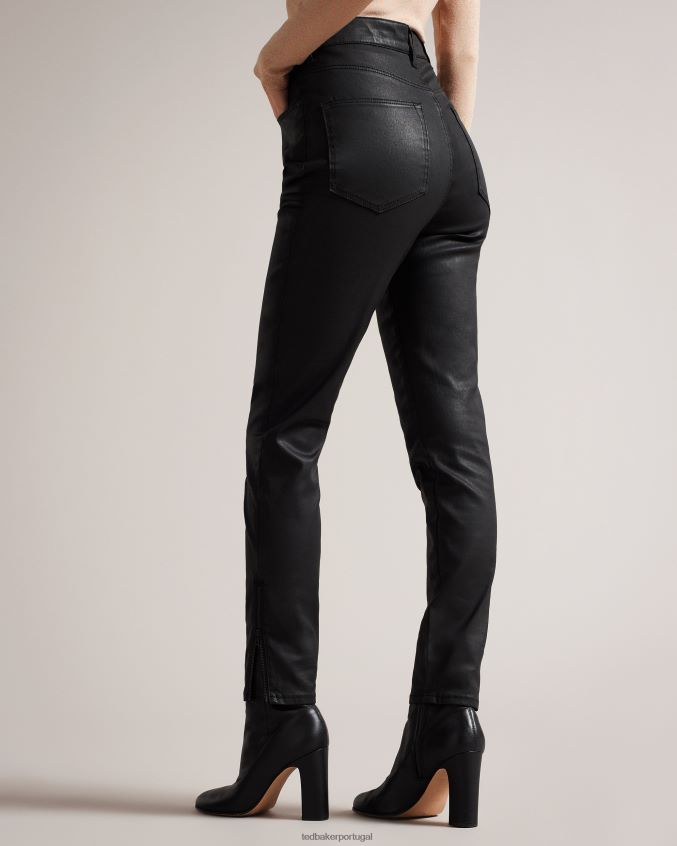 roupas Ted Baker calça jeans skinny stretch jazmynn preto mulheres 8X6HDF82