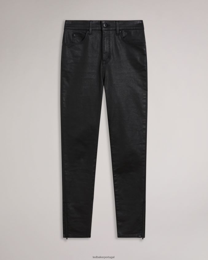 roupas Ted Baker calça jeans skinny stretch jazmynn preto mulheres 8X6HDF82