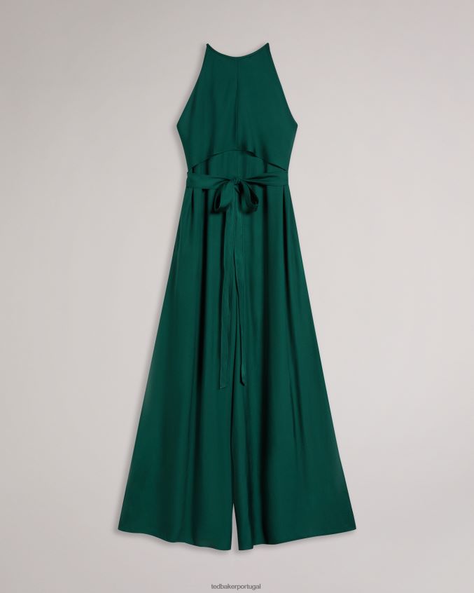 roupas Ted Baker Macacão Meriahh com decote frente única e corpete envolvente verde escuro mulheres 8X6HDF168