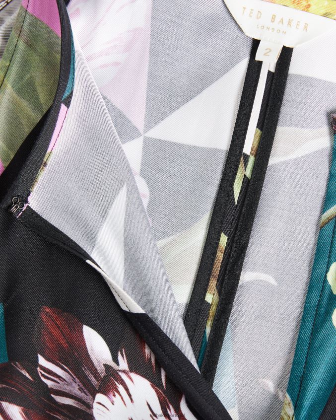 roupas Ted Baker Macacão maudee com estampa floral e decote frente única. preto mulheres 8X6HDF314