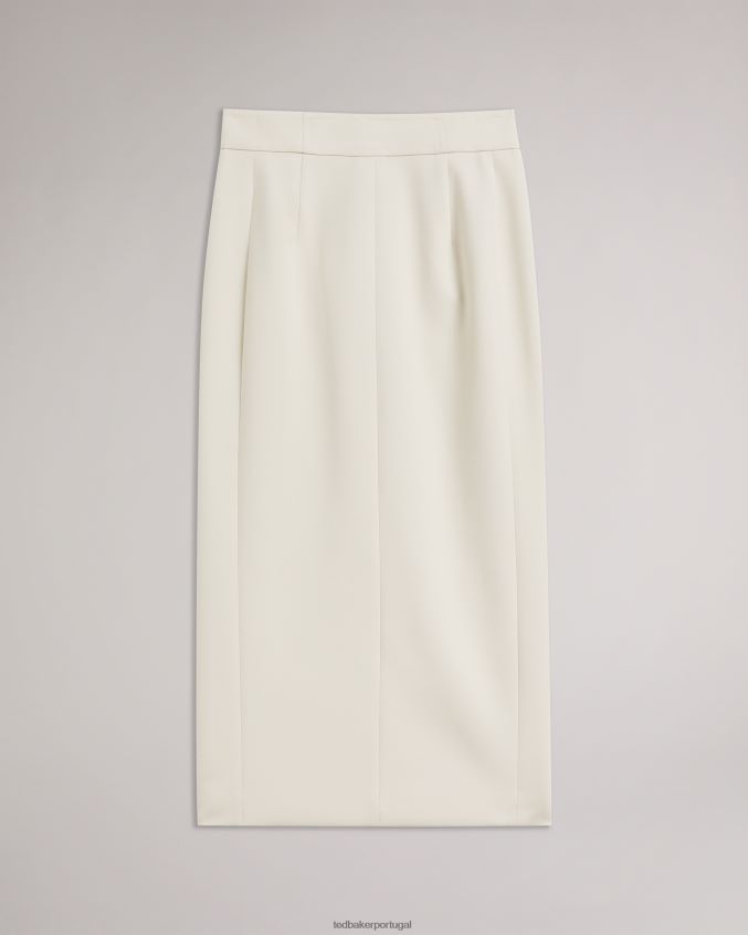 roupas Ted Baker saia lápis longline sob medida âmbaros natural mulheres 8X6HDF266
