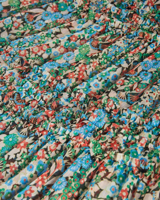 roupas Ted Baker saia maxi em camadas amadea preto mulheres 8X6HDF528