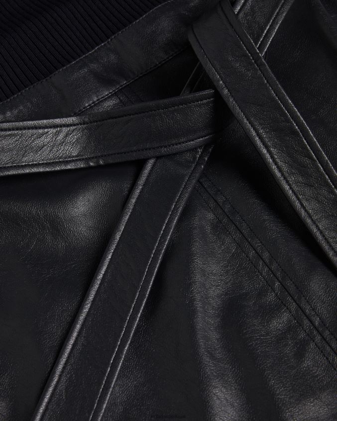 roupas Ted Baker vestido alltaa com corpete de malha e saia de pluma preto mulheres 8X6HDF129