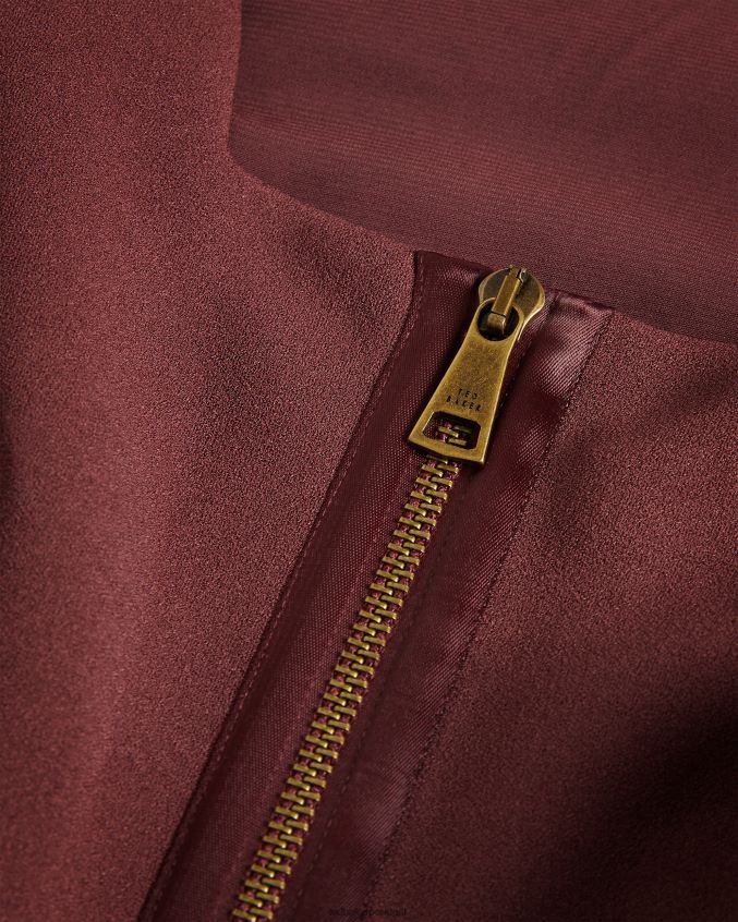 roupas Ted Baker vestido lophiaz com saia tulipa marrom mulheres 8X6HDF453