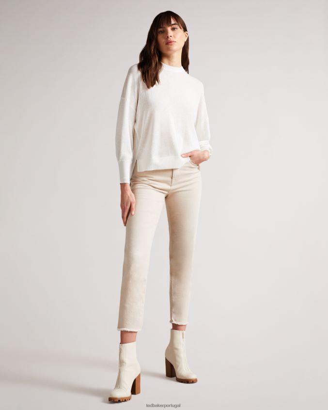 roupas Ted Baker jumper detalhado manga nicci branco mulheres 8X6HDF543