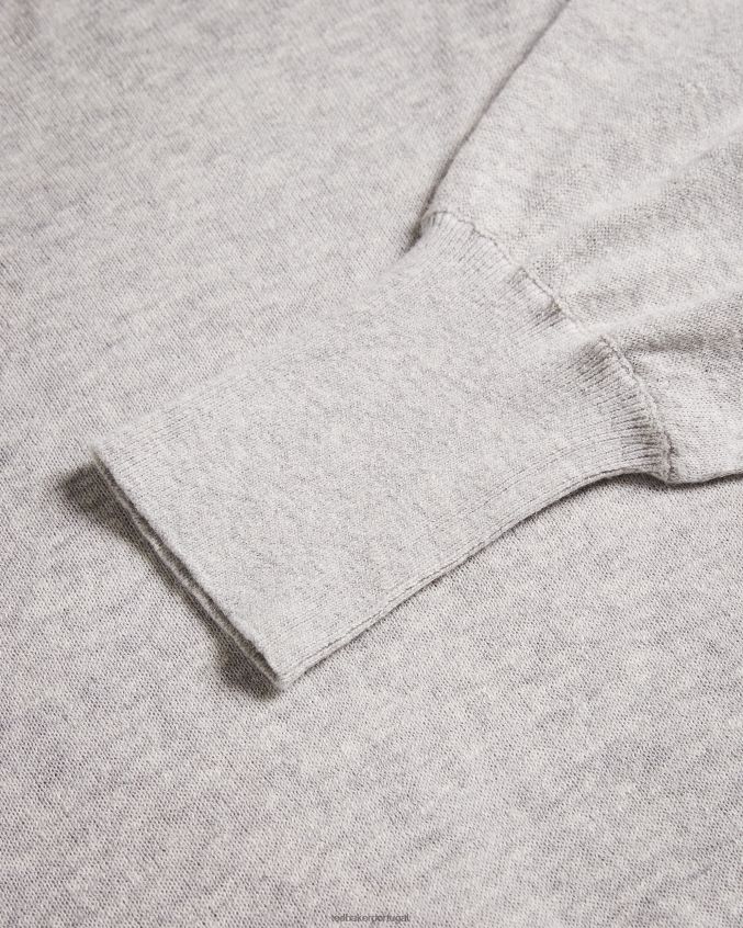 roupas Ted Baker jumper detalhado manga nicci cinza escuro mulheres 8X6HDF591