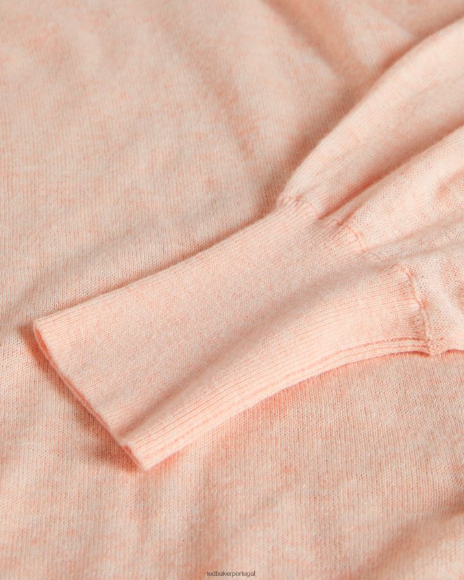 roupas Ted Baker jumper detalhado manga nicci rosa mulheres 8X6HDF617