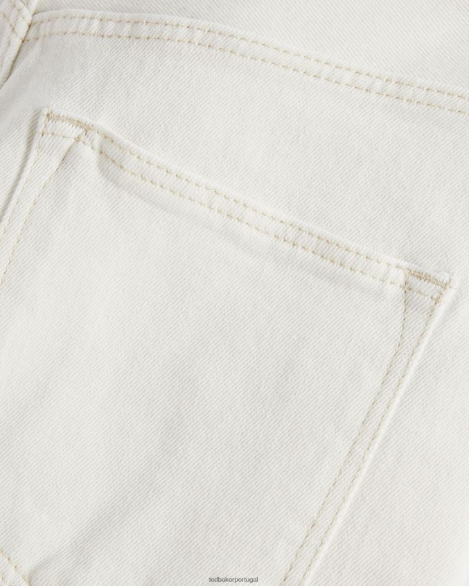 roupas Ted Baker calça jeans ellra com perna barril branco mulheres 8X6HDF589