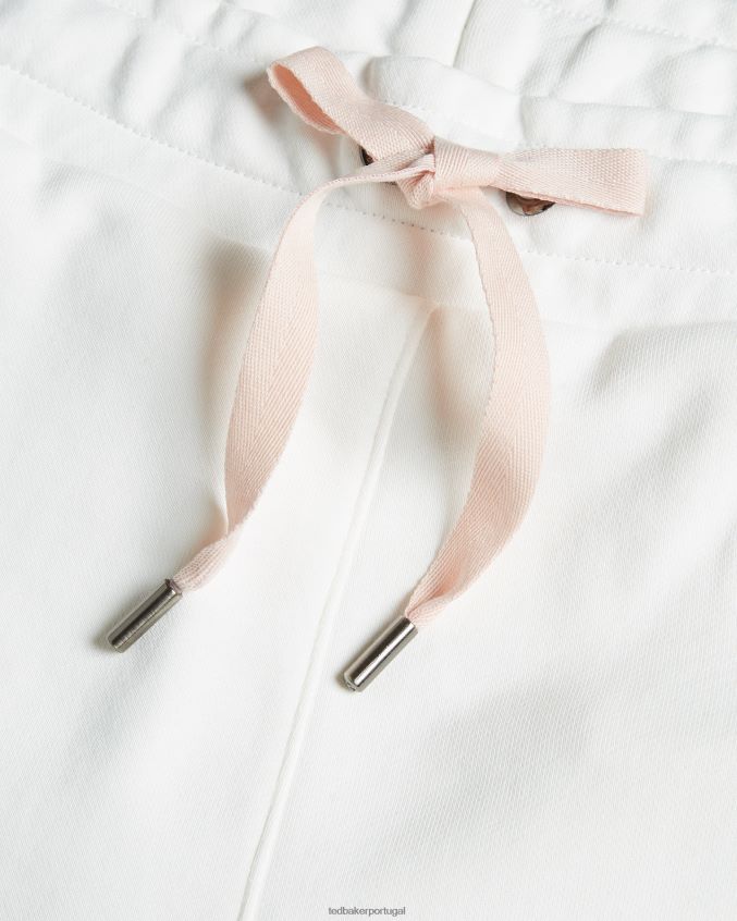 roupas Ted Baker dorrine tonal magnólia calça jogging branco mulheres 8X6HDF637