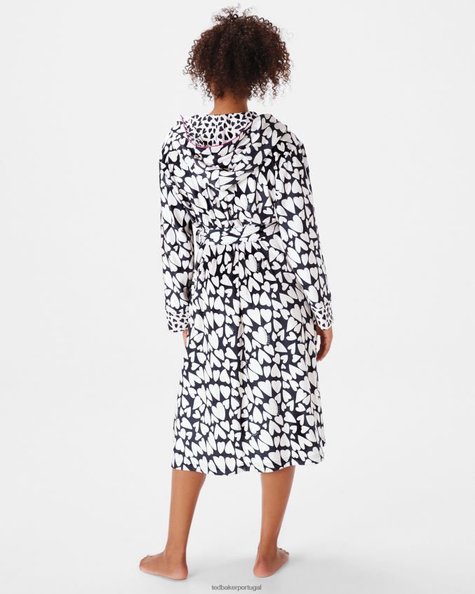 roupas Ted Baker roupão de coração glamii preto mulheres 8X6HDF623