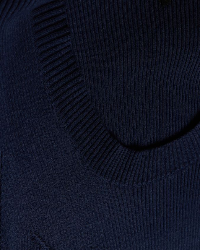 roupas Ted Baker vestido bodycon com gola redonda dollra azul escuro mulheres 8X6HDF581