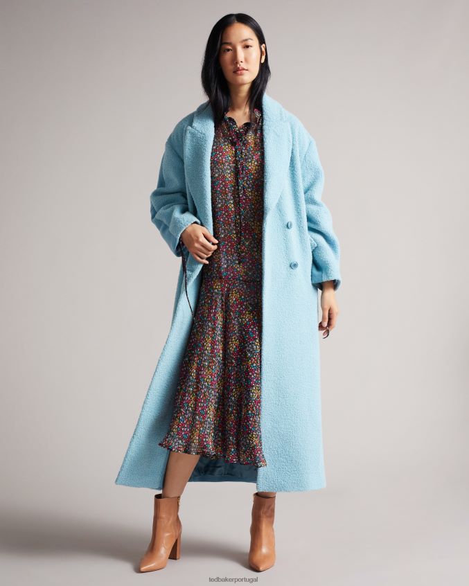 roupas Ted Baker vestido midi bevlia cintura baixa preto mulheres 8X6HDF519