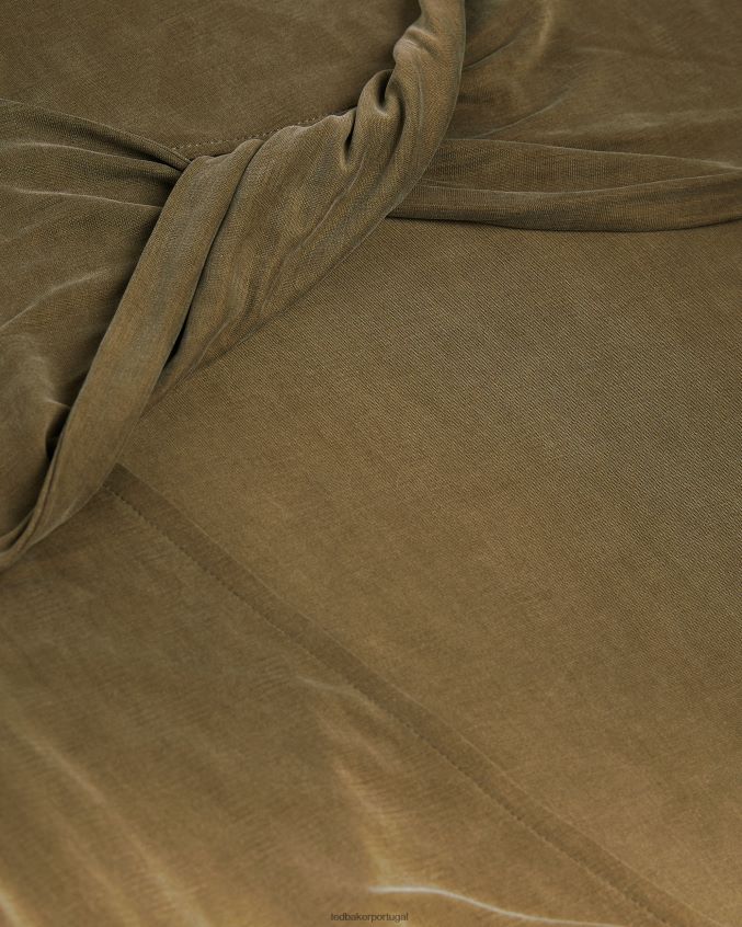 roupas Ted Baker vestido neivaeh em jersey torcido nas costas dk-verde mulheres 8X6HDF636