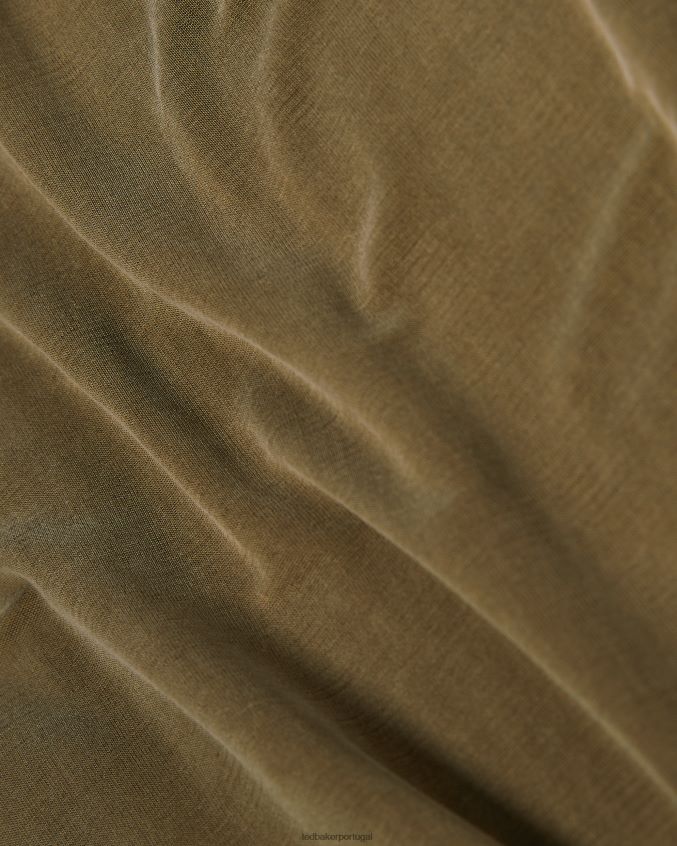 roupas Ted Baker vestido neivaeh em jersey torcido nas costas dk-verde mulheres 8X6HDF636