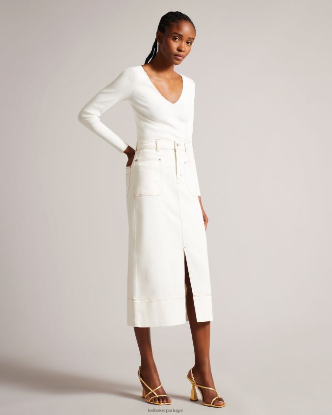 sapato Ted Baker Sandália de salto geométrico com tiras Cayena ouro mulheres 8X6HDF893