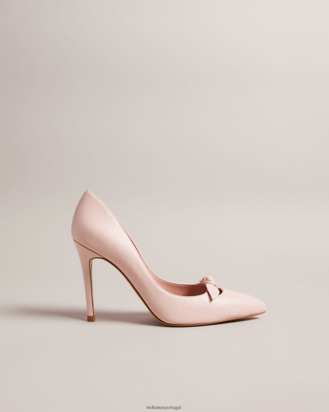 sapato Ted Baker Teliah couro arco embelezado salto alto rosa escuro mulheres 8X6HDF895