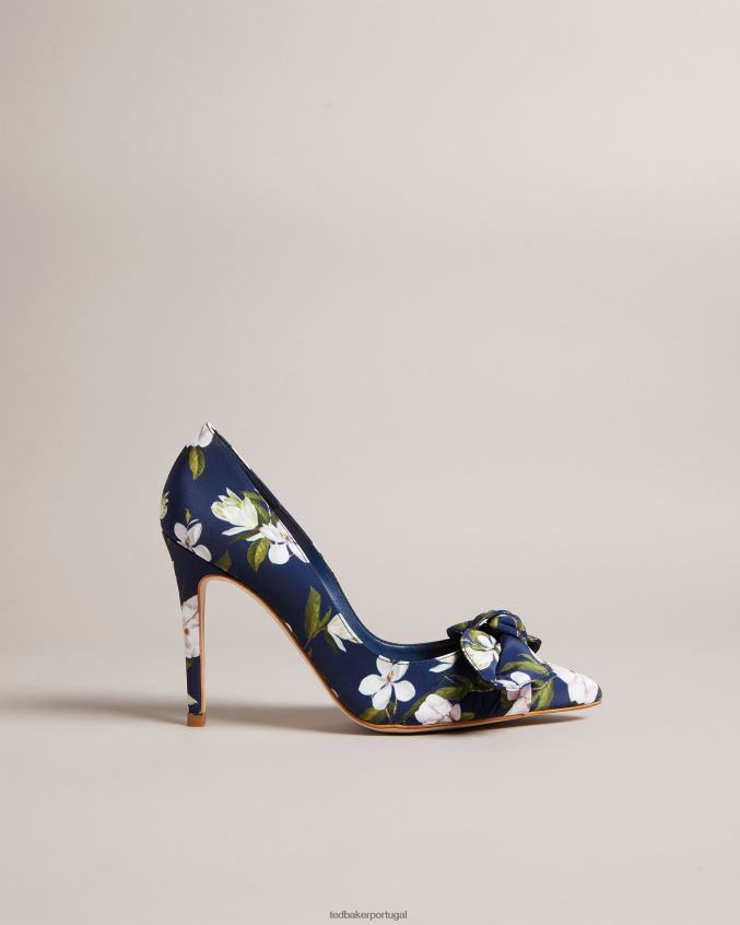 sapato Ted Baker salto alto floral hyra marinha mulheres 8X6HDF871