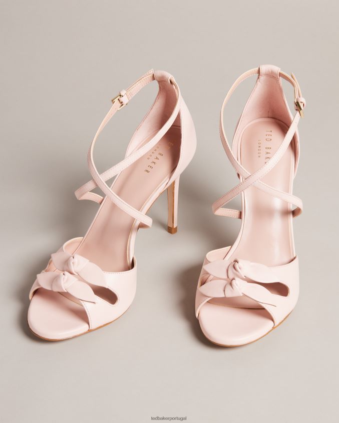 sapato Ted Baker sandália bicci couro salto alto rosa escuro mulheres 8X6HDF885